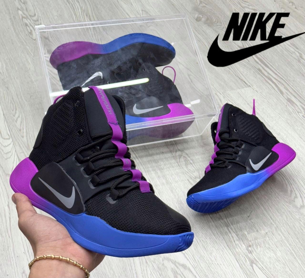 NIKE HYPERDUNK NEGRO AZUL